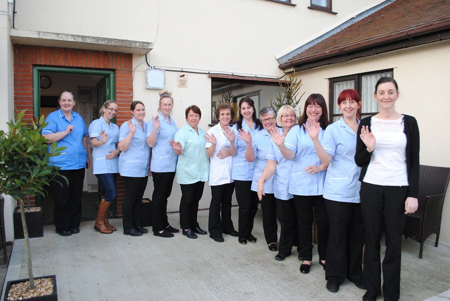 Staff at Culrose House Residential Care Home